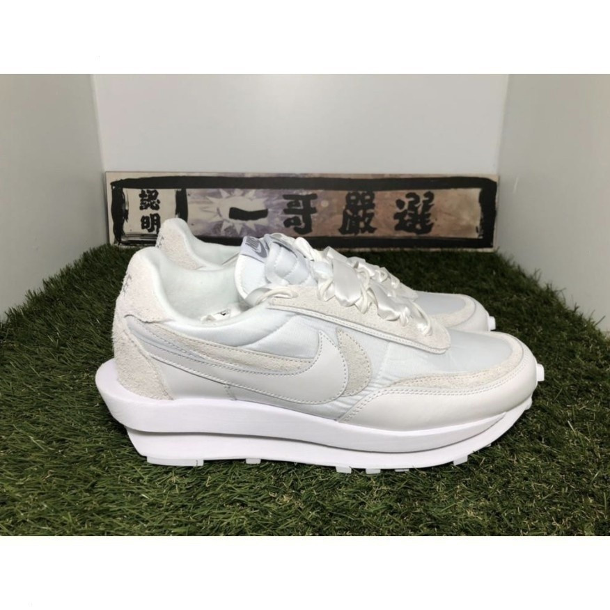 SACAI X LDWAFFLE白色全白鞋帶解構膠帶BV0073-101