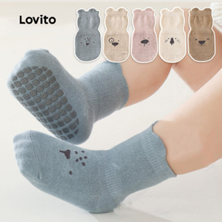 Lovito 休閒卡通圖案嬰兒鞋 LCS099138