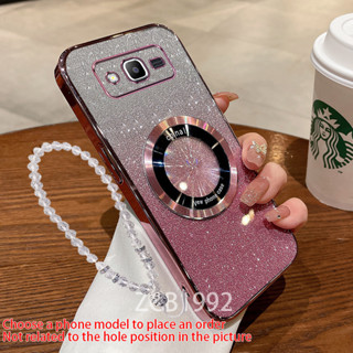 SAMSUNG 【超薄】外殼三星J2 J5 J7 PRIME手機殼磁吸充電新款閃紙透明電鍍TPU軟殼CYMWX04