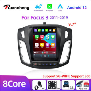 8核2 Din Android 12車載收音機，適用於福特福克斯3 Mk 3 2011 2012-2019多媒體影片播放