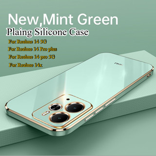 適用於 Realme 14 5G 電鍍矽膠軟手機殼適用於 Realme 14 Pro+ 14X 12 13 Plus 電