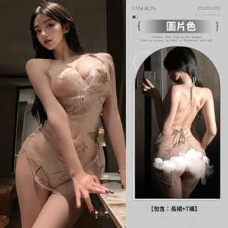 新品5024【❤仙氣蝴蝶紗 性感綁帶內衣❤】性感內衣 蕾絲內衣 綁帶內衣 情趣內衣 性感睡衣 肚兜 旗袍