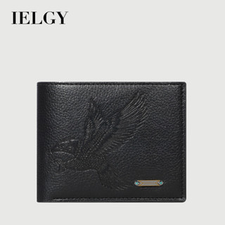 IELGY 新款男士錢包 多卡位時尚商務短版錢包