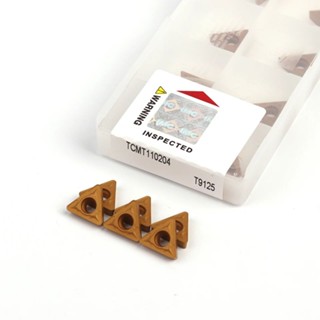 TCMT110204 TCMT110208 T9125 硬質合金刀片 CNC車床工具外圓車削刀片鋼工具高品質產品
