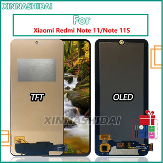 TFT OLED 液晶顯示屏適用於小米紅米 Note 11 液晶顯示屏觸摸屏數字轉換器元件適用於紅米 Note 11S