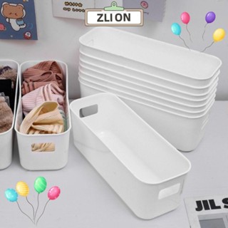 ZLION1廚房收納箱,大容量可堆疊桌面收納盒,無蓋儲物抽屜
