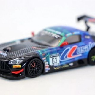 Para64合金車 1/64 AMG GT3 DXDT 賓士賽車模型 玩具精品擺件禮品