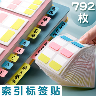 索引紙 ✨️標籤紙 ✨️索引貼可書寫便利貼小條標記標籤貼紙 分類分頁便籤紙 指示記號引索學生用書籤筆記熒光粘性強透明彩色