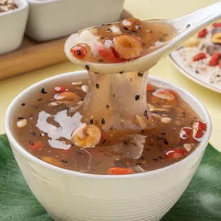 熱賣⭐奇亞籽 堅果藕粉羹 藕粉水果撈 西湖藕粉 代餐 早餐 飽腹 營養代餐 堅果藕粉 水果撈藕粉羹