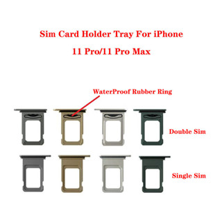 適用於 iP 11 Pro Max Micro Sim 卡託盤插槽支架適配器,帶防水橡膠圈更換