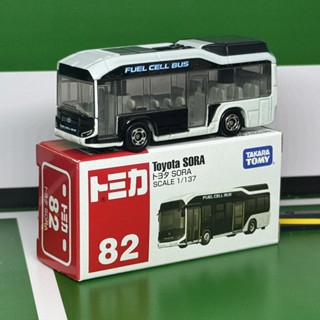 TOMY多美卡模擬閤金小汽車模型男玩具車82號豐田SORA巴士車158448