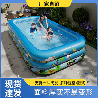 MS&PVC充氣泳池傢用遊泳池兒童戲水池可折疊戶外大型加厚嬰兒玩具池✨免運