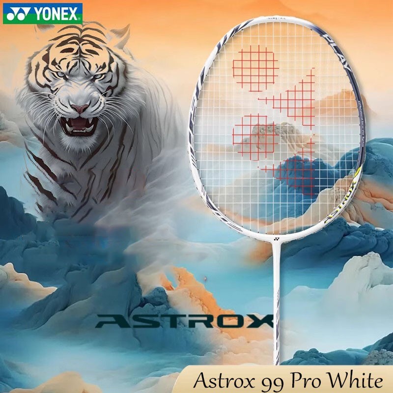YONEX Astrox 99 Pro 白色羽毛球拍全碳素單 4U 帶球拍包