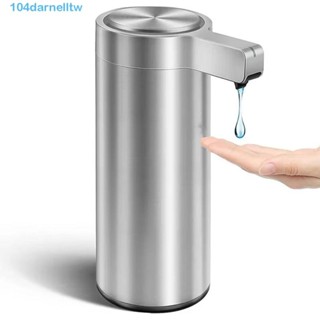 DARNELLTW電動洗碗皂液瓶,304不鏽鋼感應感測器自動洗手液分配器,無接觸防水的智慧型液體皂液罐