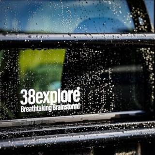 38explore野營裝備箱桌闆貼紙車貼黑白方形長條型裝飾貼vaic