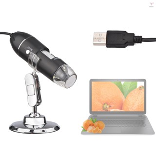 1600x USB 便攜式迷你電子顯微鏡手持式數字放大鏡適用於筆記本電腦臺式機昆蟲皮膚植物觀察工業測試電路板檢測針織品測