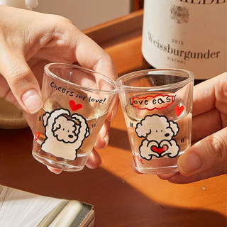 【客製化】【酒杯】燒酒杯 韓國ins小酒杯 白酒杯 濃縮咖啡盎司杯 玻璃杯 訂製圖案logo