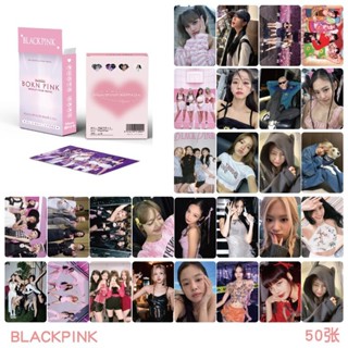 🤍K-pop blackpink小卡 lisa金智秀樸彩英金智妮周邊50張拍立得鐳射lomo卡 LOMO卡 偶像卡片