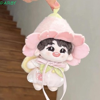 DARBY10釐米棉娃娃衣服,連衣裙帶翼娃娃衣服套裝,花朵帽櫻花精靈創意娃娃裝扮套裝兒童禮物