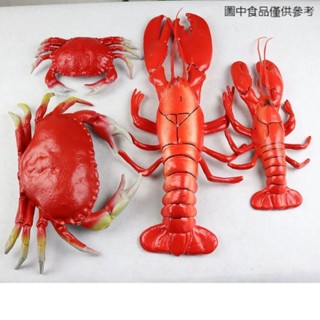 現貨【模擬水果】模擬螃蟹模型大螃蟹海蟹花蟹大閘蟹假螃蟹模型動物海洋塑膠龍蝦道