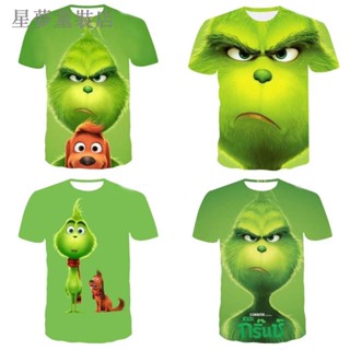 【親子裝】耶誕節衣服 短袖上衣 綠毛怪 格林奇 The Grinch 短袖t恤 短袖親子裝