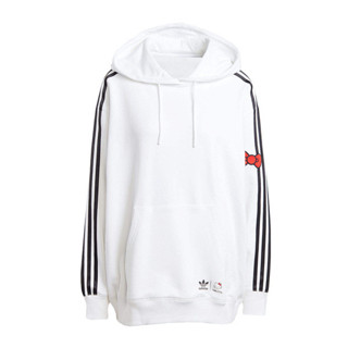 Adidas HK 3S OS Hoodie IX7874 女 連帽上衣 帽t 連帽長袖 HELLO KITTY 白