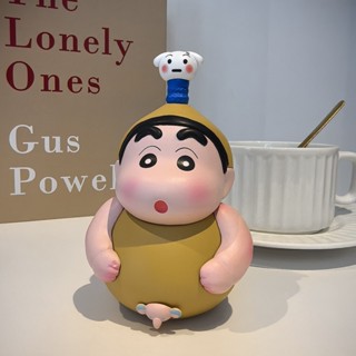 【現貨】葫蘆 蠟筆小新 手辦擺件 可愛 Q版 小新公仔 療癒 娃娃玩偶 動漫模型 周邊 關節可動 卡哇伊 女生 生日禮物