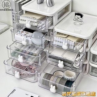 ✨臺灣發貨+統編✨桌上收納 工位收納 高顏值辦公室桌面收納盒透明桌面雜物抽屜收納櫃宿舍書桌文具收納