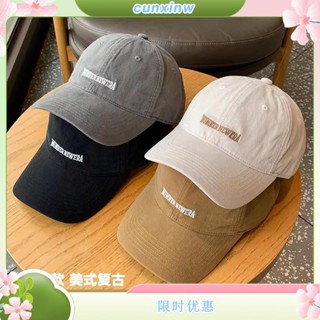 韓版百搭顯白墨綠色字母鴨舌帽女軟頂潮牌棒球帽男日系顯臉小帽子