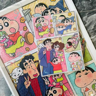 【精選好物】蠟筆小新拼圖耶誕1000片diy手工禮物男女兒童益智玩具高難度解壓
