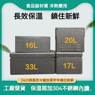 Epp保溫箱 商用擺攤食堂飯菜304不銹鋼份數盆冷藏保鮮盒小號便攜箱