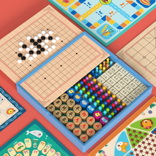 兒童玩具車【6954人收藏】跳棋飛行棋五子棋兒童玩具象棋鬥獸棋軍棋學生多功能棋類益智玩具