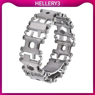 [HelleryQ] 29 合 1 多功能工具戶外求生手鍊遠足野營多功能工具手鍊可穿戴不銹鋼手鍊
