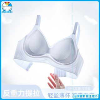 臺灣出貨☁超薄冰絲無痕涼感內衣女小胸聚攏透氣提拉收副乳防下垂無鋼圈文胸 女內衣 涼感內衣 冰絲內衣 鋼圈內衣 無痕內衣