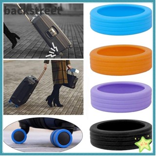 BACKSTREET4/8PCS/套旅行行李箱腳輪鞋,減少車輪磨損手提箱零件軸行李箱車輪保護器,矽膠