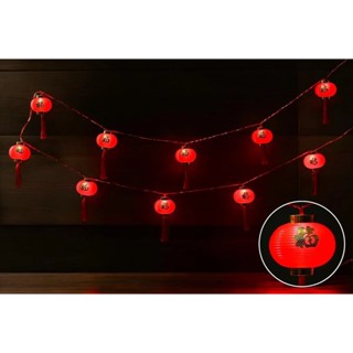 六分埔禮品★3米10頭吹塑燈籠LED燈串(USB) ★(現貨/發票)-過年新年春節佈置 燈籠燈串