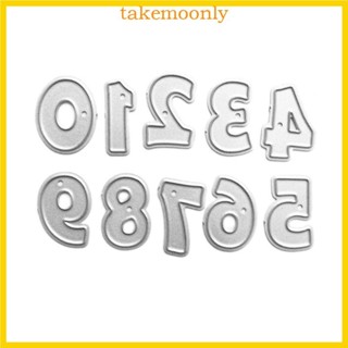 TAK 數字金屬切割模具模具 DIY 剪貼簿相簿郵票紙卡浮雕