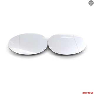 後視鏡玻璃帶夾子更換 BMW Mini F55 F56 2014 至 2020 2 件加熱左右