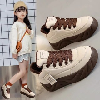 ❤️Baby男女童鞋❤️女童闆鞋2024春鞦新款兒童運動鞋中大童小學生防水加絨百搭休閒鞋