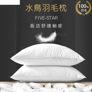 【可乾洗X五星級飯店羽毛枕一年保固】100%羽毛 飯店枕頭 枕頭 午睡枕 頸枕 枕頭套 乳膠枕 枕 羽絨枕【喬遷家居】