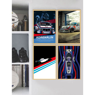 14款可選 保時捷911GT3賽車馬天尼塗裝掛畫 jdm灣岸風格車庫改裝店裝飾畫 4S店電競房壁畫 家居裝飾 生日禮物