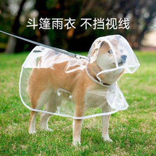 狗狗雨衣防水透明金毛專用拉布拉多小型郊遊拉狗狗雨衣防水透明金毛專用拉布拉多小型戶外大型犬寵物衣服雨披DD0430