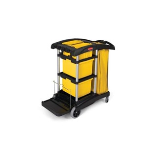 Rubbermaid 樂柏美 大容量清潔推車-帶儲存桶 FG9T7300BLA