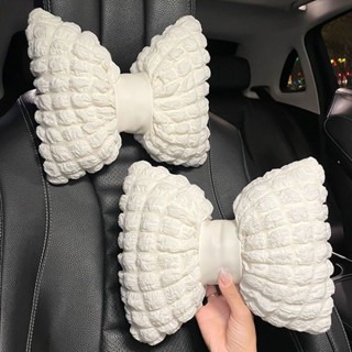 【店鋪熱銷】汽車頭枕車用靠枕可愛網紅車用座椅靠背墊腰靠車內護頸枕一對四季
