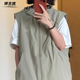 【逆主流】日系復古工裝馬甲 多口袋工裝馬夾 夏季男機能風背心外套 ins潮牌寬鬆休閒坎肩 BF風情侶背心外套