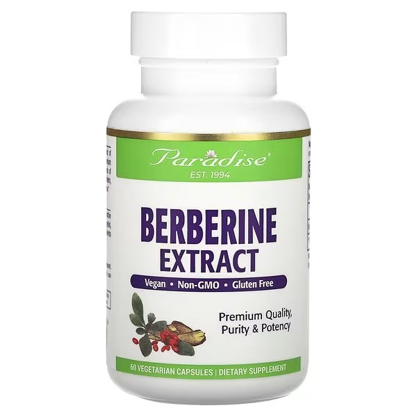 黃連素葛森指定 美國Berberine Paradise Herbs小柴鹼 60粒