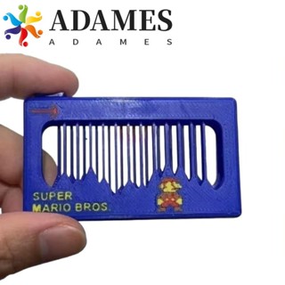 ADAMES按壓發聲玩具,聲音產生器音樂卡通鑰匙扣,有創造力的儀器手持式有趣的梳子形鑰匙扣兒童節