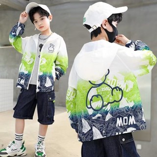 ｛臺灣精選｝ 新款2025男童夏款連帽防蚊外套防曬衣輕薄透氣外衣中大童春秋戶外 熱賣