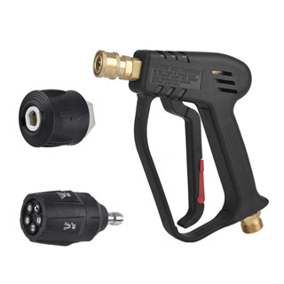 短高壓清洗機,4000 PSI 電動清洗機,帶 5 合 1 噴嘴尖端 M22 軟管接頭,汽車清潔工具