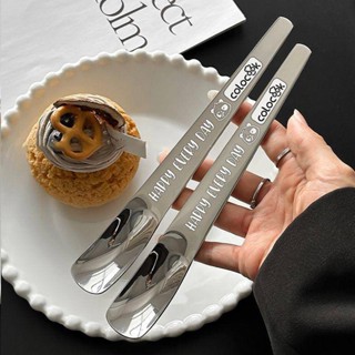 🚀臺灣出貨🚀 Colocook316不銹鋼甜品勺子長柄酸嬭燕麥勺咖啡蛋糕勺霜淇淋勺